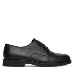 Półbuty Calvin Klein. Czarne buty wizytowe męskie CALVIN KLEIN, bez zapięcia. Za 599.99 zł.