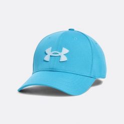 Czapka z daszkiem męska Under Armour Blitzing Adj. Niebieskie czapki męskie Under Armour, bez wzorów, sportowe. Za 83.99 zł.