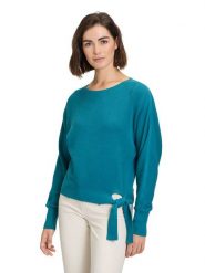 Betty Barclay Sweter w kolorze turkusowym rozmiar: 38. Niebieskie swetry klasyczne damskie Betty Barclay, ze splotem, bez kołnierzyka. Za 117.45 zł.