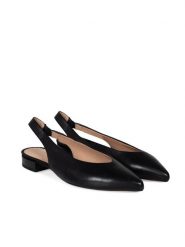 Geox Baleriny "Charyssa" | D929BA000TU | Kobieta | Czarny. Czarne baleriny damskie Geox, bez wzorów, ze skóry, bez obcasa. W wyprzedaży za 299.00 zł.