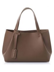 Vince Camuto Shopper bag w kolorze brązowym - 35 x 20 x 12 cm rozmiar: onesize. Brązowe shopper bag damskie Vince Camuto, bez wzorów, z materiału, na ramię, bez dodatków. Za 168.46 zł.