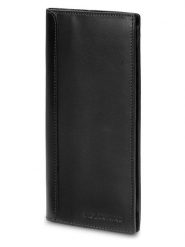 Moleskine Skórzany portfel w kolorze czarnym - 10 x 19 x 1 cm rozmiar: onesize. Czarne portfele męskie Moleskine, bez wzorów, z materiału. Za 122.96 zł.