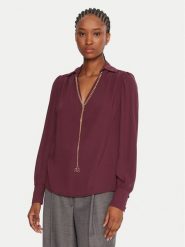 Rinascimento Bluzka CFC0125721003 Bordowy Regular Fit. Czerwone bluzki damskie RINASCIMENTO, l, bez wzorów, z syntetyku, bez ramiączek. Za 429.99 zł.