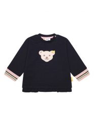 Steiff Bluza w kolorze granatowym rozmiar: 56. Niebieskie bluzy i bluzki niemowlęce Steiff, bez wzorów, bez ramiączek, bez kaptura. Za 61.46 zł.