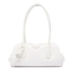 Torebka Calvin Klein. Białe torebki klasyczne damskie CALVIN KLEIN, bez wzorów, z nylonu, bez dodatków. Za 649.99 zł.