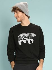 WOOOP Bluza "Bear Foxes" w kolorze czarnym rozmiar: XL. Czarne bluzy bez kaptura męskie Wooop, xl, z bawełny. Za 108.99 zł.