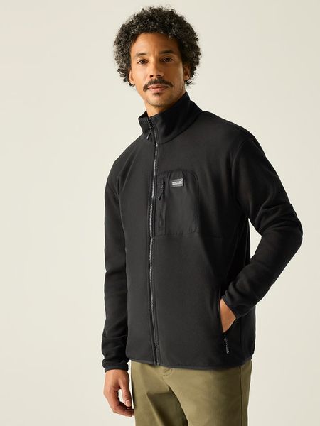 Regatta Kurtka polarowa "Frankie" w kolorze czarnym rozmiar: 3XL. Czarne kurtki męskie Regatta, xl, bez wzorów, z polaru, bez kaptura. Za 97.28 zł.