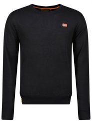 Geographical Norway Sweter w kolorze czarnym rozmiar: L. Czarne swetry męskie Geographical Norway, l, bez wzorów, bez kołnierzyka. Za 105.38 zł.