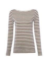 Marc O'Polo koszulka z długim rękawem Kobiety Bawełna brązowy, XL. Brązowe t-shirty damskie Marc O´Polo, xl, bez wzorów, z bawełny, bez kołnierzyka. Za 179.95 zł.