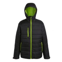 Męska Ocieplana Kurtka Navigate. Czarne kurtki męskie Regatta, m, bez wzorów, z puchu, sportowe, bez kaptura. Za 320.99 zł.