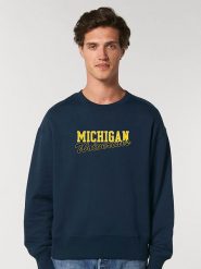 American Universities Bluza "Michigan Wolverines" w kolorze granatowym rozmiar: S. Niebieskie bluzy bez kaptura męskie American Universities, s. Za 92.21 zł.