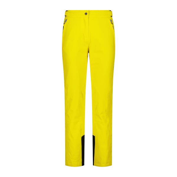 Spodnie narciarskie damskie CMP 3W18596N. Żółte spodnie materiałowe damskie CMP, bez wzorów, sportowe. Za 399.99 zł.