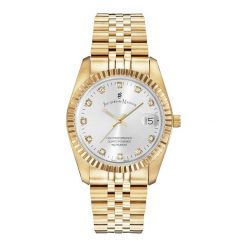 Jacques du Manoir Kobietyzegarek Inspiration Gold Zegarki damskie 1 ct Damski. Szare zegarki damskie Jacques du Manoir, srebrne. Za 1,101.99 zł.