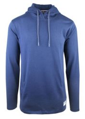 Lekka i Cienka Bluza z Kapturem (Kangurka) - Pako Jeans - Niebieska. Niebieskie bluzy z kapturem męskie Pako Jeans, na lato, l, z bawełny. Za 169.00 zł.