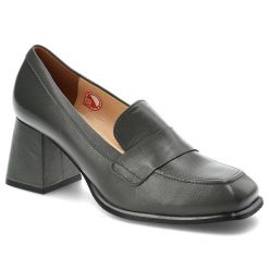 Szare Półbuty Armodo Damskie Eleganckie Buty. Szare półbuty damskie Armodo, bez wzorów, ze skóry, biznesowe, bez obcasa, na obcasie. Za 299.00 zł.