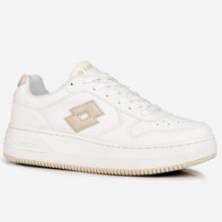 Buty damskie sportowe snekaersy Lotto PALIOT PF. Białe buty sportowe na co dzień damskie Lotto, bez wzorów, trekkingowe. Za 119.00 zł.