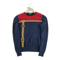 Second life - Kobaltowy sweter damski - Stan bardzo dobry. Niebieskie swetry klasyczne damskie Ralph Lauren, bez kołnierzyka. Za 135.32 zł.