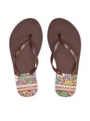 Roxy Japonki ARJL100950 Brązowy. Brązowe klapki damskie Roxy, bez wzorów, z tworzywa sztucznego, bez obcasa. Za 69.99 zł.
