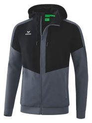 Erima Kurtka sportowa "Squad" w kolorze czarno-szarym rozmiar: XXL. Czarne kurtki outdoor męskie Erima, xxl, bez wzorów, z materiału, bez kaptura. Za 118.56 zł.
