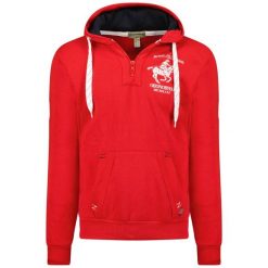 Bluza męska Geographical Norway FOLTON EO MEN 100 — czerwona (WW4783H/GNO-Red). Czerwone bluzy z kapturem męskie Geographical Norway, m, z bawełny. Za 149.00 zł.