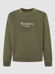 Pepe Jeans Bluza "Simon" w kolorze khaki rozmiar: L. Brązowe bluzy bez kaptura męskie Pepe Jeans, l, z bawełny. Za 193.95 zł.