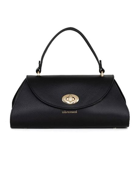 Mia Tomazzi Skórzana torebka "Bardelli" w kolorze czarnym - 33 x 15 x 15 cm rozmiar: onesize. Czarne torebki klasyczne damskie Mia Tomazzi, bez wzorów, z materiału, bez dodatków. Za 304.99 zł.