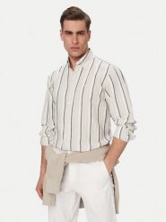 BOSS Koszula Ricoplus 50559324 Szary Regular Fit. Szare koszule męskie Boss, m, bez wzorów, z bawełny, bez kołnierzyka, bez ramiączek. Za 549.99 zł.