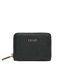 Liu Jo Portfel AA5169 E0087 Czarny. Czarne portfele damskie Liu Jo, bez wzorów, ze skóry. Za 169.99 zł.