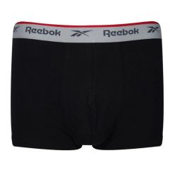 Męskie Kąpielówki Ovett (zestaw 3 Sztuk). Czarne kąpielówki męskie Reebok, m, bez wzorów. Za 254.99 zł.