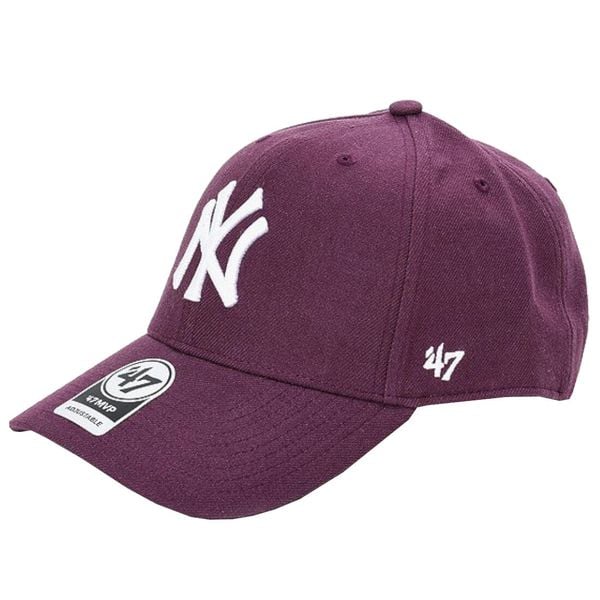 Czapka z daszkiem dla dorosłych 47 Brand New York Yankees. Fioletowe czapki męskie 47 Brand, bez wzorów, z wełny. Za 176.00 zł.