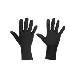 Rękawiczki zimowe unisex Icebreaker 260 Tech Glove Liners. Czarne rękawiczki damskie Icebreaker, na zimę, bez wzorów, z lycry. Za 152.99 zł.