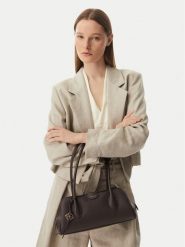 Calvin Klein Torebka Emblem Trio Pebble LV04F3743G Brązowy. Brązowe torebki klasyczne damskie CALVIN KLEIN, bez wzorów, ze skóry, bez dodatków. Za 649.99 zł.