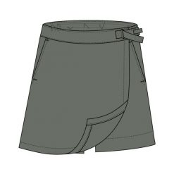 Damskie spódnico-spodenki CMP. Zielone szorty damskie CMP, bez wzorów, z materiału. Za 256.90 zł.