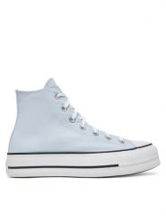 Converse Trampki Chuck Taylor All Star Lift Platform A10644C Błękitny. Niebieskie trampki i tenisówki damskie Converse, bez wzorów, z materiału. Za 259.99 zł.