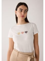 More & More Koszulka w kolorze białym rozmiar: 42. Białe t-shirty damskie MORE & MORE, bez wzorów, bez kołnierzyka. Za 118.56 zł.