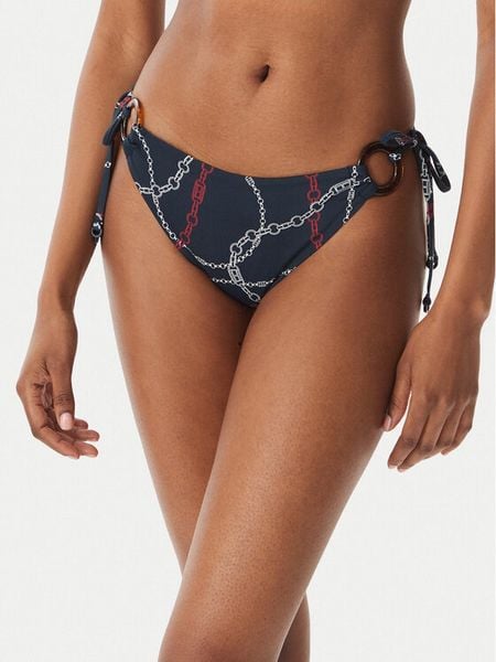 Tommy Hilfiger Dół od bikini UW0UW06395 Granatowy. Niebieskie bikini damskie Tommy Hilfiger, bez wzorów. Za 229.99 zł.