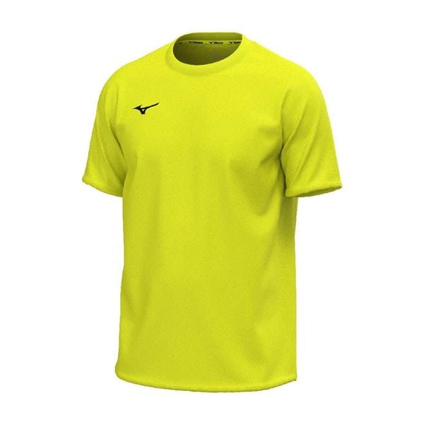 T-shirt Mizuno Team Training. Żółte t-shirty damskie Mizuno, bez wzorów, bez kołnierzyka. Za 118.50 zł.