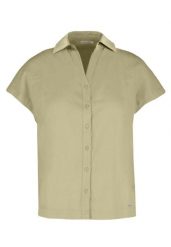 Koszula z lnem C-GUARE. Zielone koszule damskie Volcano, na lato, uniwersalny, bez wzorów, ze lnu, klasyczne, bez kołnierzyka, bez ramiączek. Za 119.99 zł.