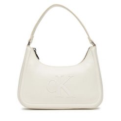 Torebka Calvin Klein. Białe torebki klasyczne damskie CALVIN KLEIN, bez wzorów, bez dodatków. Za 319.99 zł.