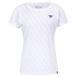 Koszulka damska Tecnifibre Graphique 2024. Białe bluzki damskie TECNIFIBRE, bez wzorów, sportowe, bez kołnierzyka, bez ramiączek. Za 154.50 zł.