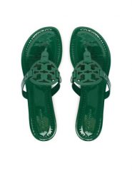 Tory Burch Japonki 76734 Beżowy. Brązowe klapki damskie Tory Burch, bez wzorów, ze skóry, bez obcasa. Za 1,149.00 zł.