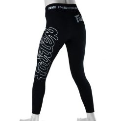 Legginsy treningowe męskie Fairtex Compression CP2. Czarne spodnie sportowe męskie FAIRTEX, z elastanu. Za 369.99 zł.