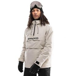 Kurtka snowboardowa męska W6 Eriz. Brązowe kurtki męskie SIROKO, m, bez wzorów, z materiału, bez kaptura. Za 639.00 zł.