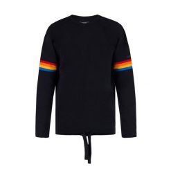 Bluza turystyczna męska Diesel S-Gail. Czarne bluzy bez kaptura męskie Diesel, m, z bawełny. Za 216.70 zł.