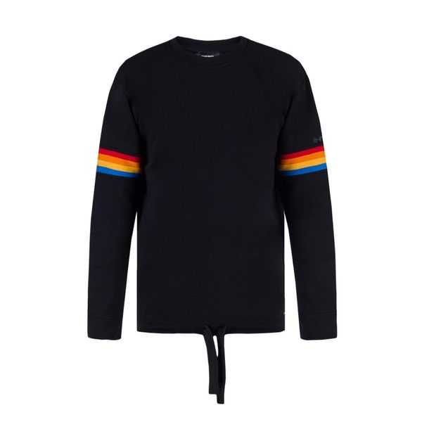 Bluza turystyczna męska Diesel S-Gail. Czarne bluzy bez kaptura męskie Diesel, m, z bawełny. Za 216.70 zł.