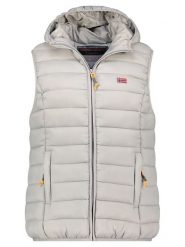 Geographical Norway Kamizelka pikowana "Vatikolor" w kolorze jasnoszarym rozmiar: XL. Szare kamizelki damskie Geographical Norway, xl. Za 157.35 zł.