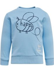 Bluza dla niemowlęcia Hummel Free. Niebieskie bluzy i bluzki niemowlęce HUMMEL, bez wzorów, z bawełny, bez ramiączek, długie, bez kaptura. Za 116.50 zł.