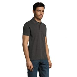 Męska Koszulka Polo Perfect Heather. Szare koszulki polo męskie SOL'S, m, bez wzorów, z bawełny, bez ramiączek. Za 70.99 zł.