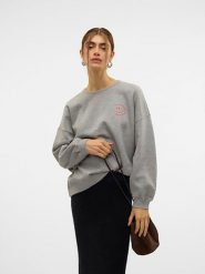 Vero Moda Bluza w kolorze szarym rozmiar: S. Szare bluzy bez kaptura damskie Vero Moda, s. Za 87.81 zł.