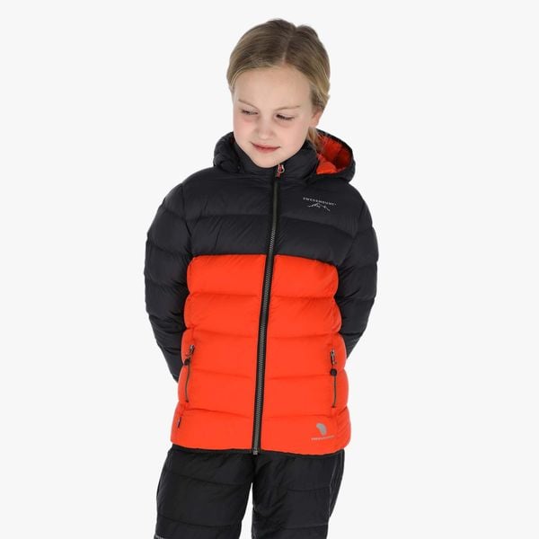 Kurtka puchowa junior hiking wodoodporna wiatroszczelna Östersund 2.0. Czarne kurtki damskie SWEDEMOUNT, s, bez wzorów, z materiału, bez kaptura. Za 324.99 zł.